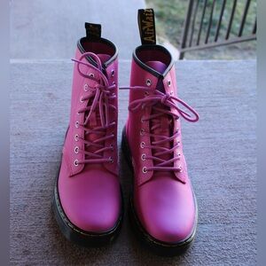 Dr. Martens Pink Lace-Up Boots
